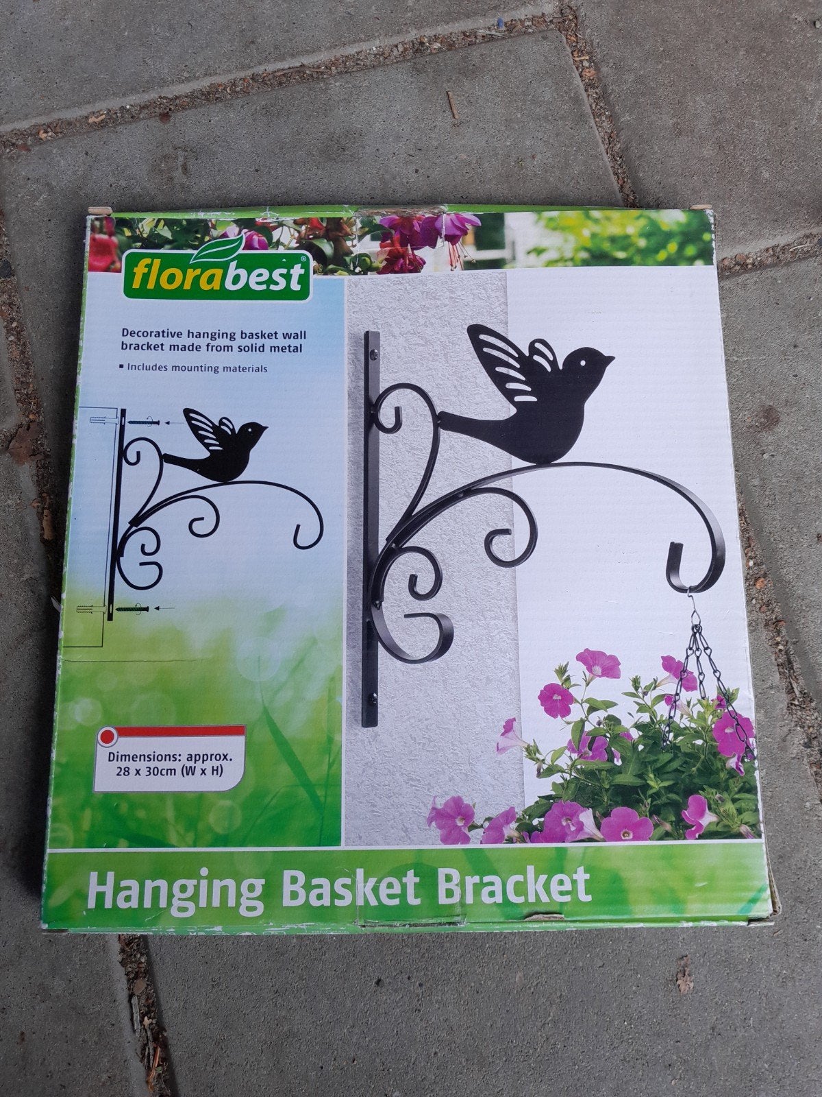 Hanging basket haak met vogeltje erop, Ophalen of Verzenden