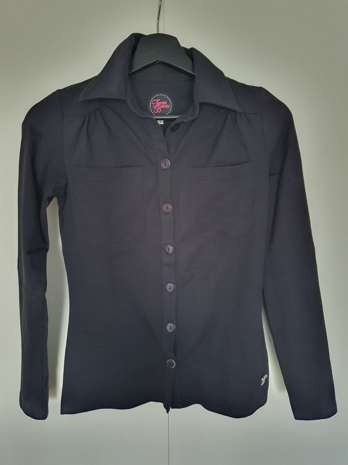 Zwarte blouse van Tante Betsy maat S, Tante Betsy, Zwart, Ophalen of Verzenden, Zo goed als nieuw