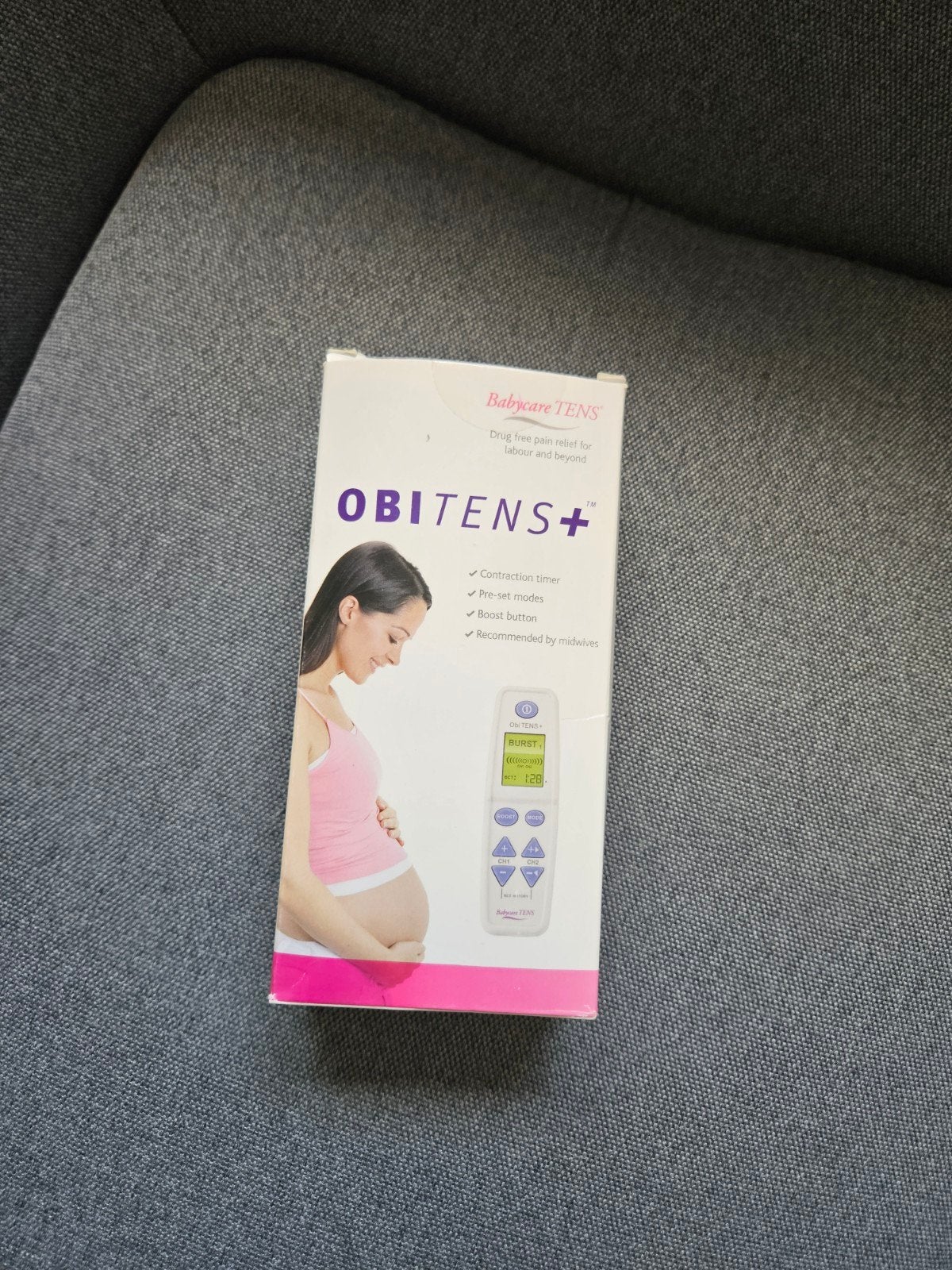 Obitens+ TENS apparaat voor pijnverlichting bij bevalling, Kinderen en Baby's, Overige Kinderen en Baby's, Ophalen, Zo goed als nieuw