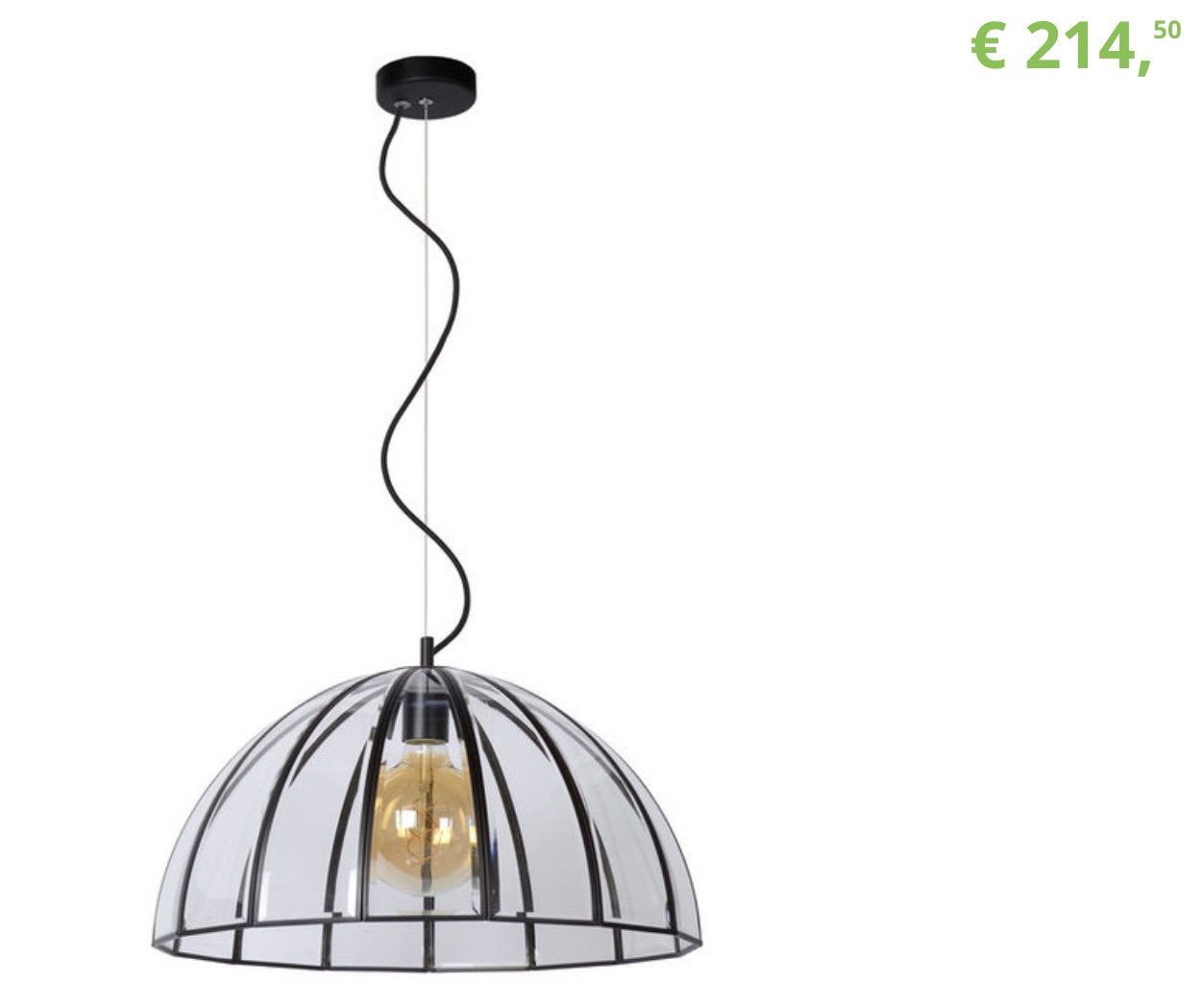 Lucide hanglamp, Ophalen, Nieuw, E27 (groot), Glas