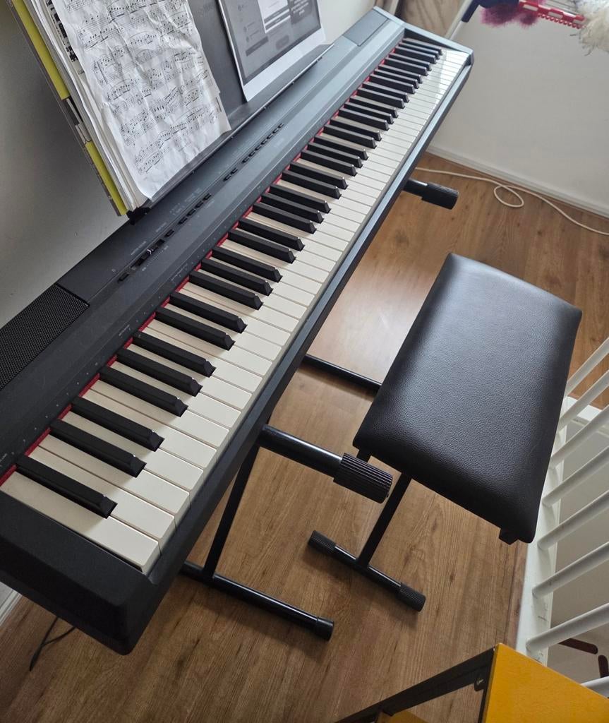 Yamaha P-115 digitale piano, Muziek en Instrumenten, Piano's, Gebruikt, Zwart, Digitaal, Ophalen of Verzenden