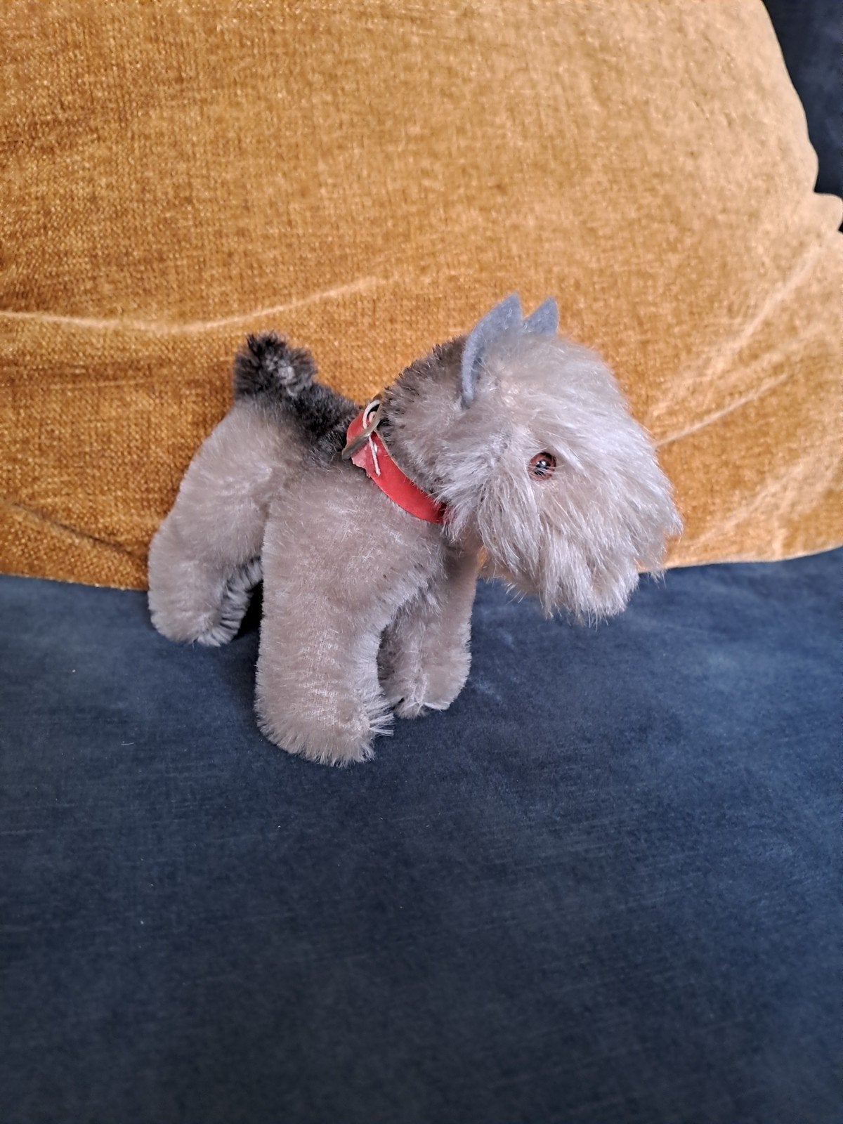 Hermann Teddy Original Schnauzer., Verzamelen, Beren en Cherished Teddies, Verzenden, Zo goed als nieuw, Stoffen beer, Overige merken