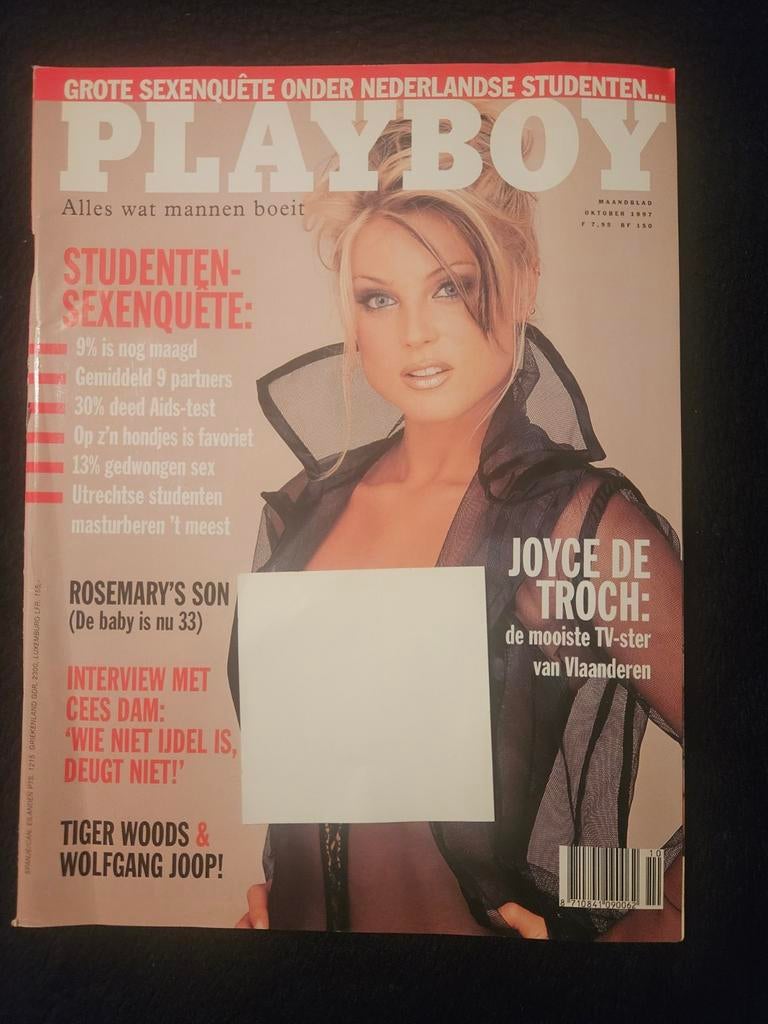 Playboy Magazine Oktober 1997 - Joyce de Troch, Ophalen of Verzenden, Gelezen, Overige typen