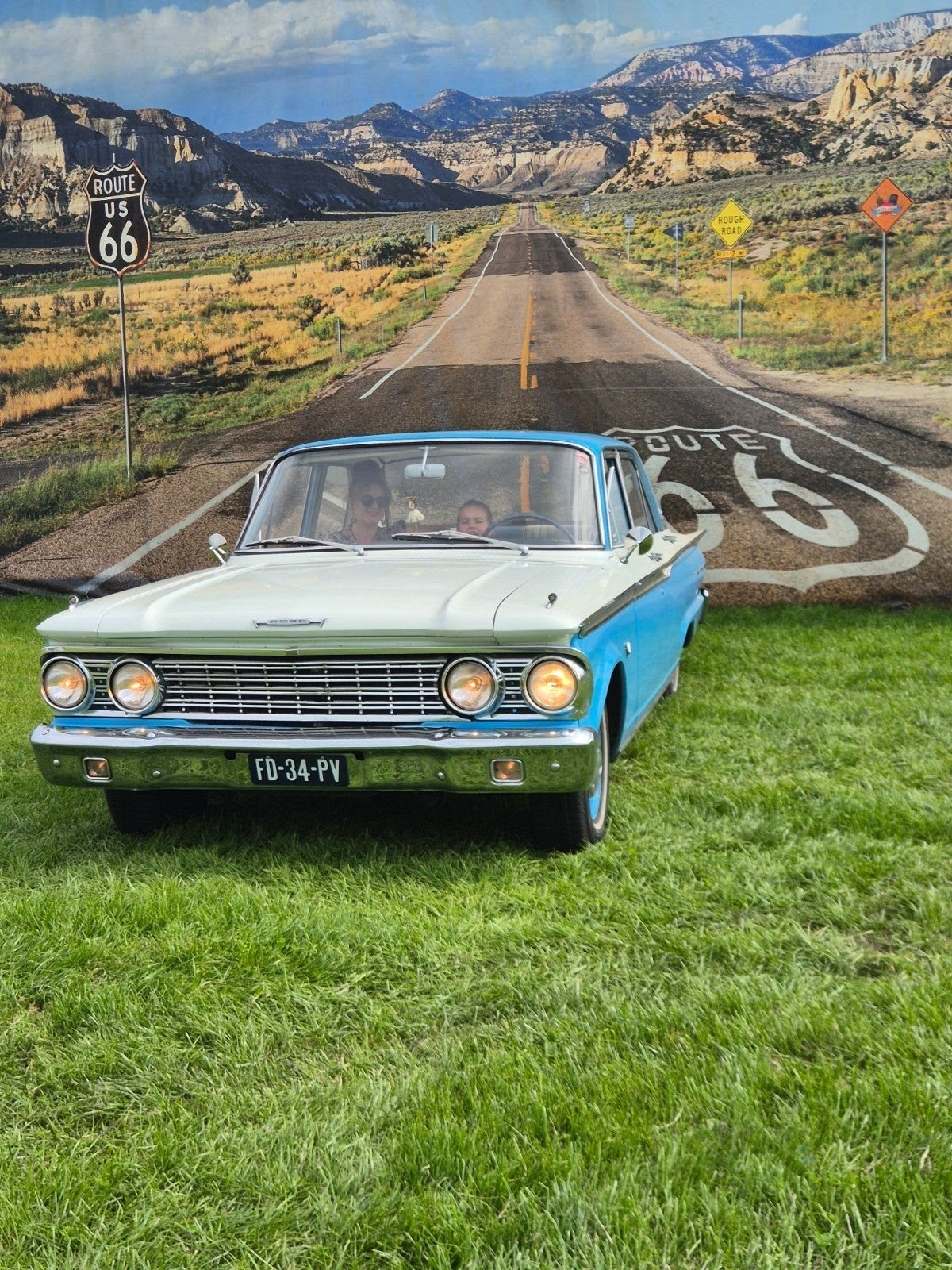 Ford Fairlane 500 V8 1962 belastingvrij en apk vrij, 1566 kg, Blauw, Particulier, Geïmporteerd