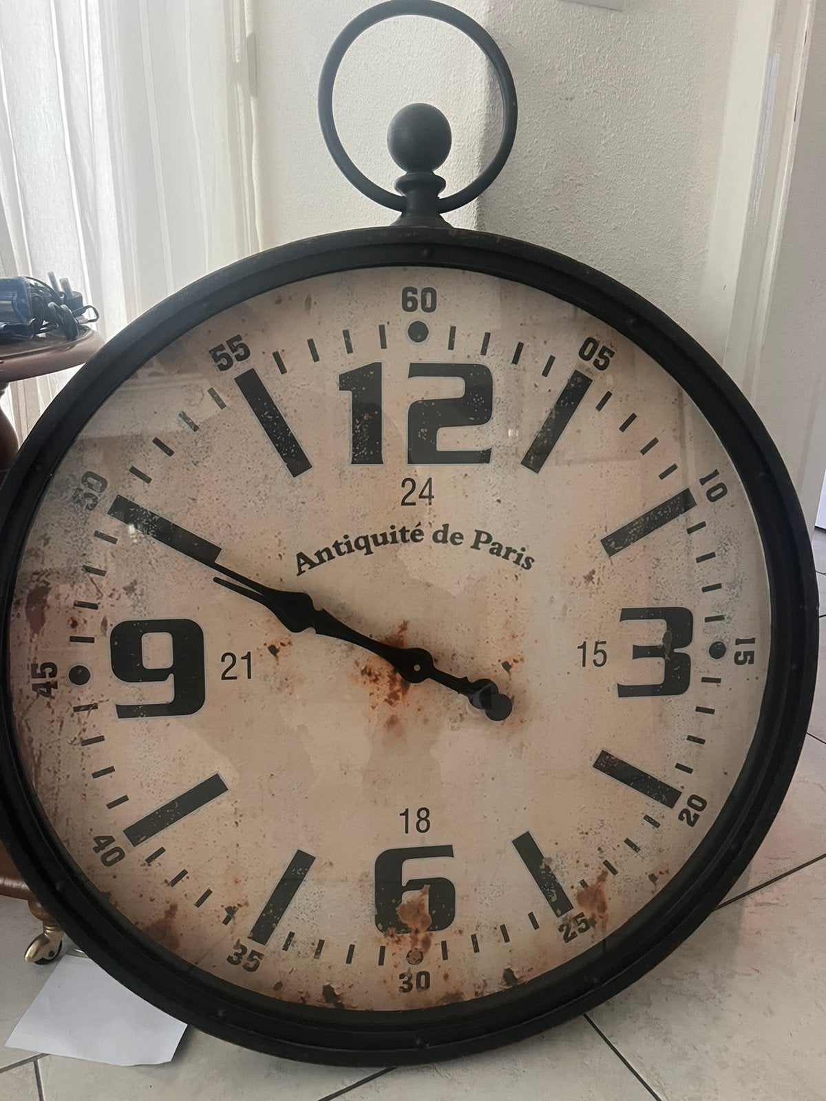 Grote klok, Huis en Inrichting, Ophalen, Zo goed als nieuw, Wandklok