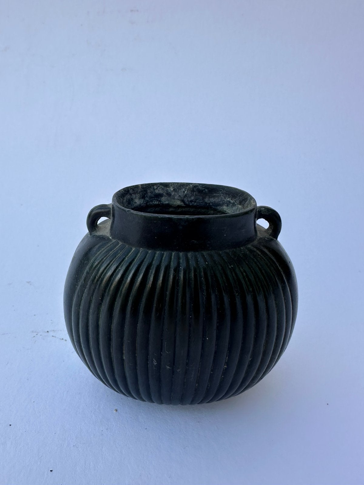 Just Anderson Art deco vaasje Denmark 1920, Antiek en Kunst, Kunst | Designobjecten, 8 cm, Gesigneerd, Vaas, Ophalen of Verzenden