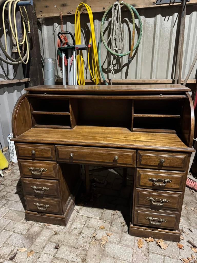 Antiek eiken bureau, Ophalen, Gebruikt