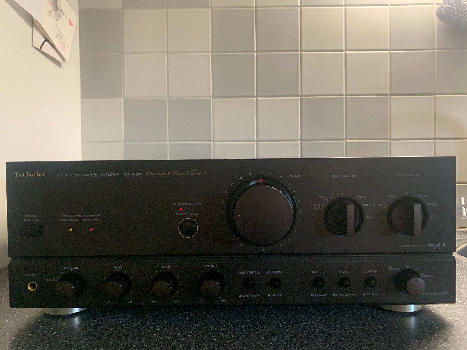 Technics SU-VX800 classAA STEREO INTEGRATED AMPLIFIER, Overige merken, Gebruikt, Ophalen of Verzenden, 120 watt of meer
