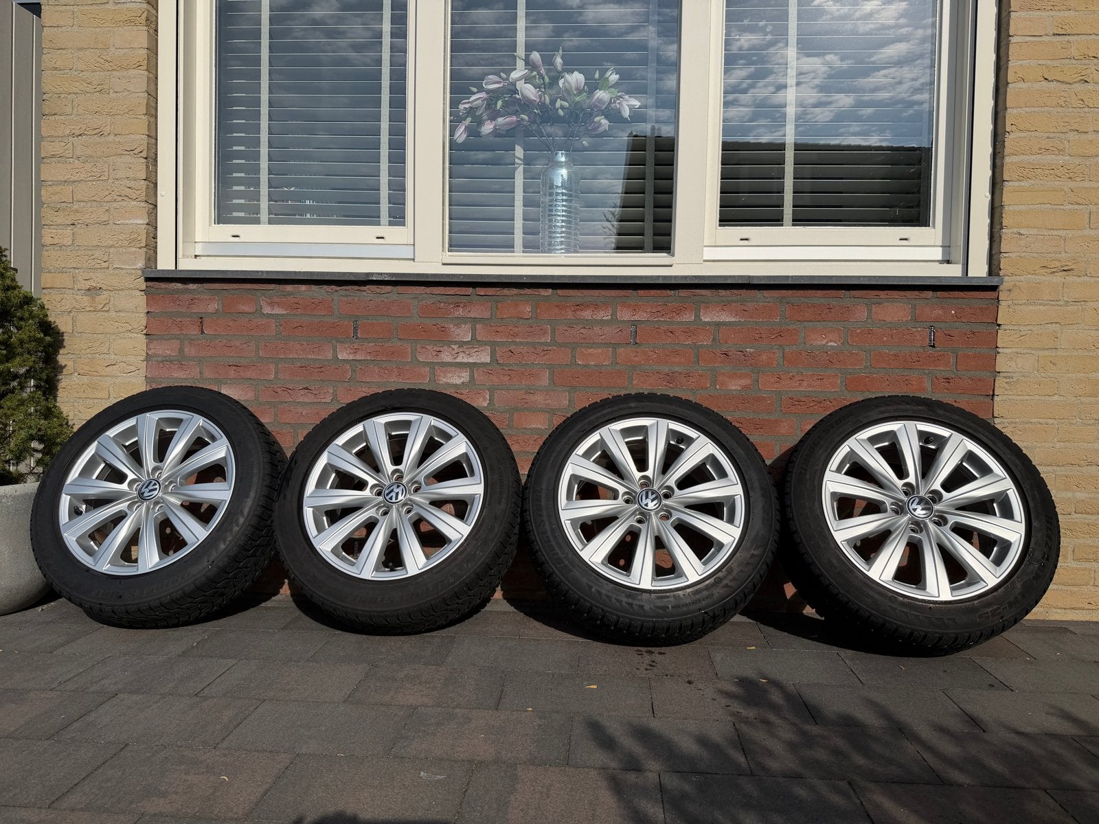 Volkswagen Polo 16 inch winterbanden met velgen, Auto-onderdelen, Ophalen, Gebruikt, 16 inch, Banden en Velgen