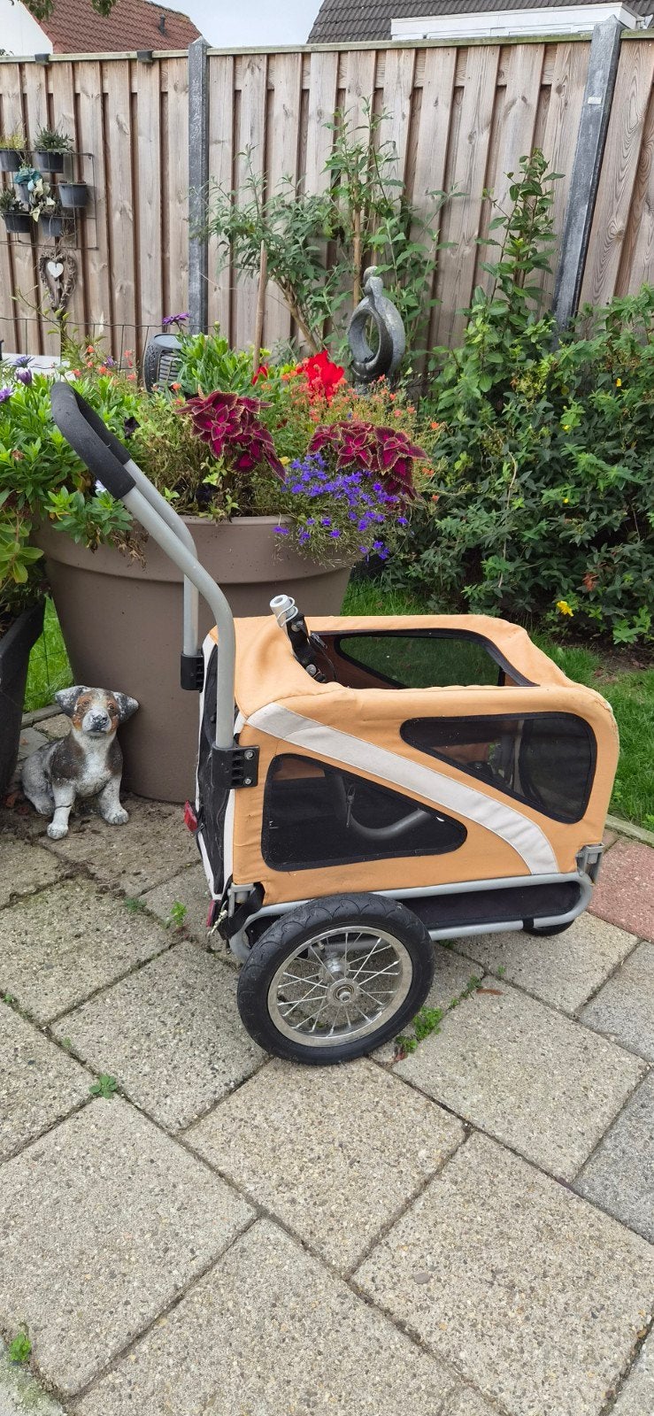 Honden fiets-wandelkar - Opvouwbaar, Ophalen, Gebruikt, Hondenkar, Opvouwbaar