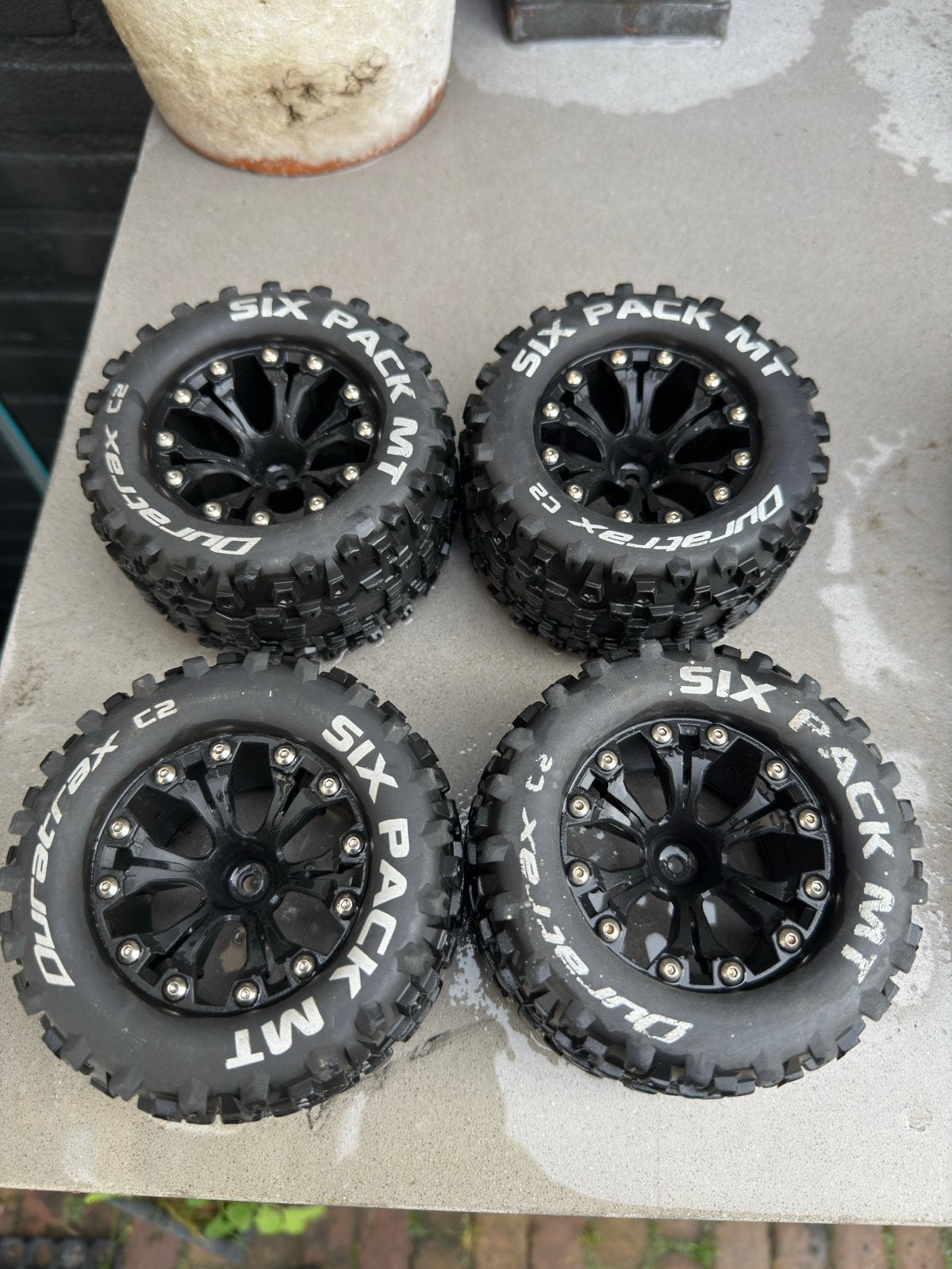 Duratrax C2 Six Pack MT RC banden set, Gebruikt, Onderdeel, Overige schalen, Overige typen