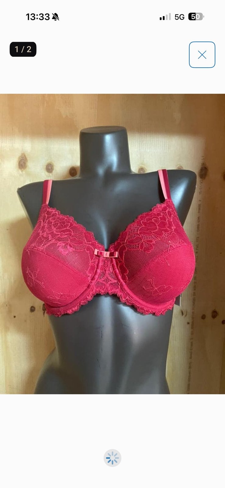 Chantelle bh maat 80c - 75e model 2161, Ophalen of Verzenden, Rood, BH