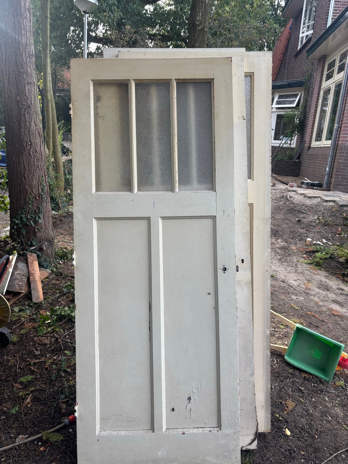 5 originele jaren '30 paneeldeuren, Doe-het-zelf en Verbouw, Gebruikt, 80 tot 100 cm, Binnendeur, Ophalen of Verzenden