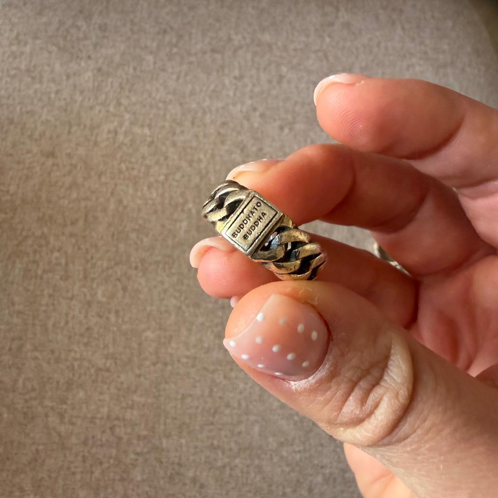 Buddha to Buddha ring maat 17, Sieraden, Tassen en Uiterlijk, Ringen, Gebruikt, Ophalen of Verzenden, 17 tot 18, Dame of Heer