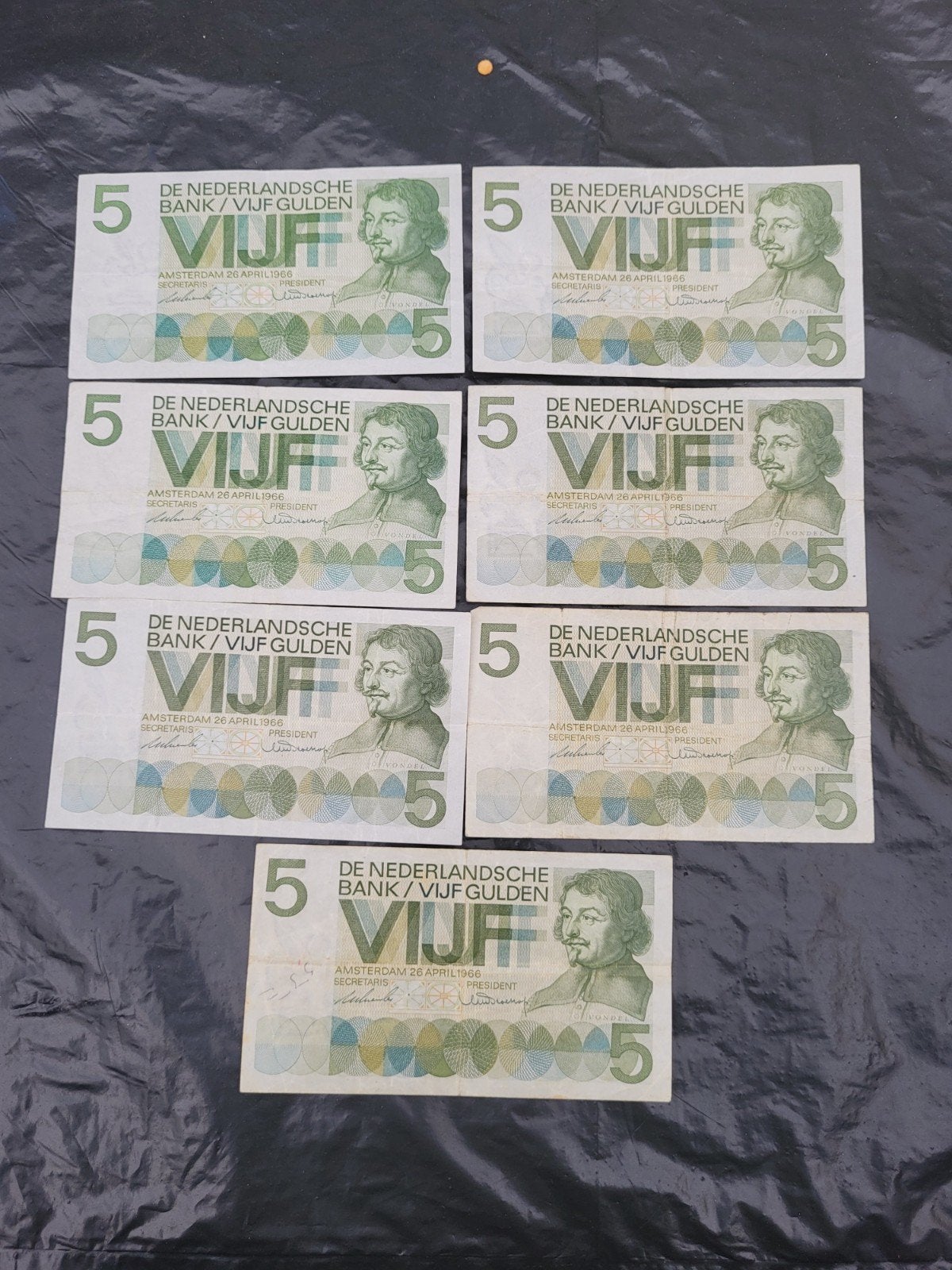 Vijf Gulden Vondel (B1), Ophalen of Verzenden, 5 gulden