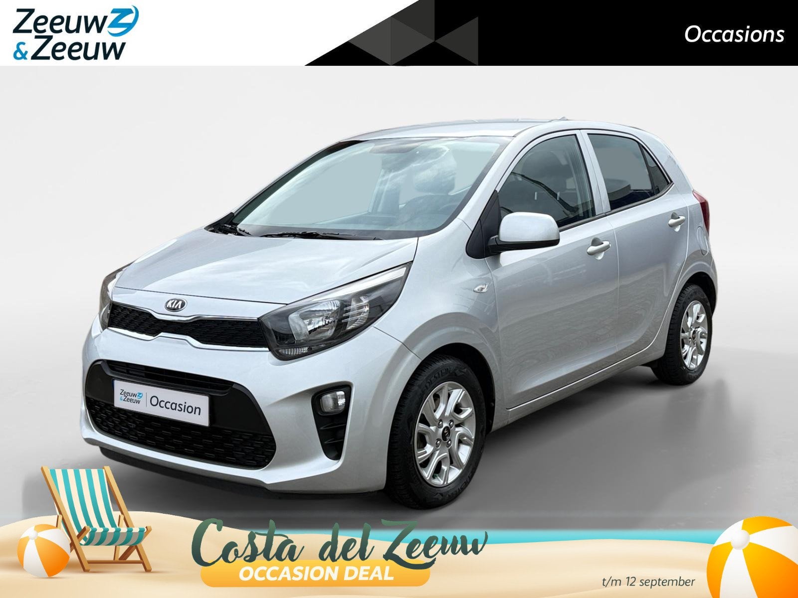 Kia Picanto 1.0 ComfortPlusLine Navigator Navi | Bluetooth |, Voorwielaandrijving, 12 maanden, Stof, Gebruikt