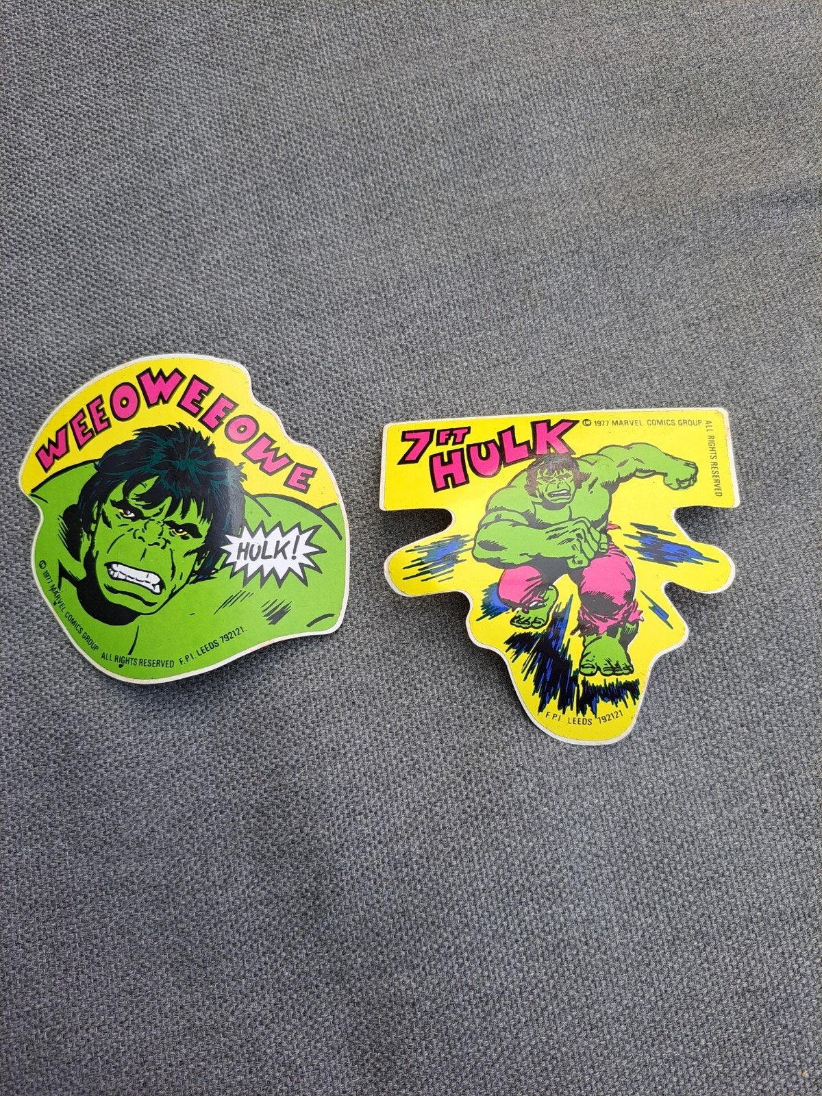 vintage stickers hulk 1977, Verzamelen, Ophalen of Verzenden, Zo goed als nieuw