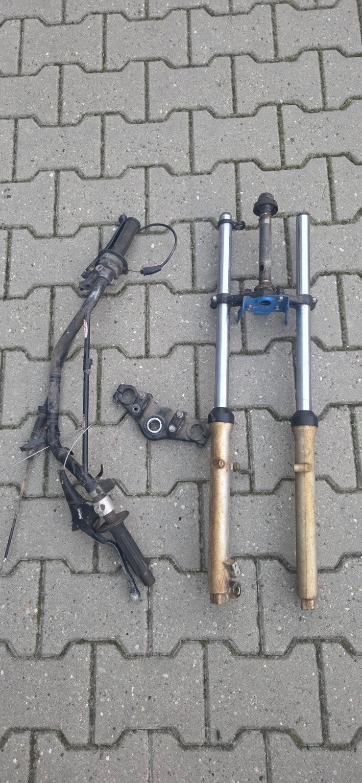 nette complete voorvork set Honda mt5 mt8, Ophalen of Verzenden, Zo goed als nieuw, Overige typen, Honda mt mtx mb mtx mb mbx nsr ns1