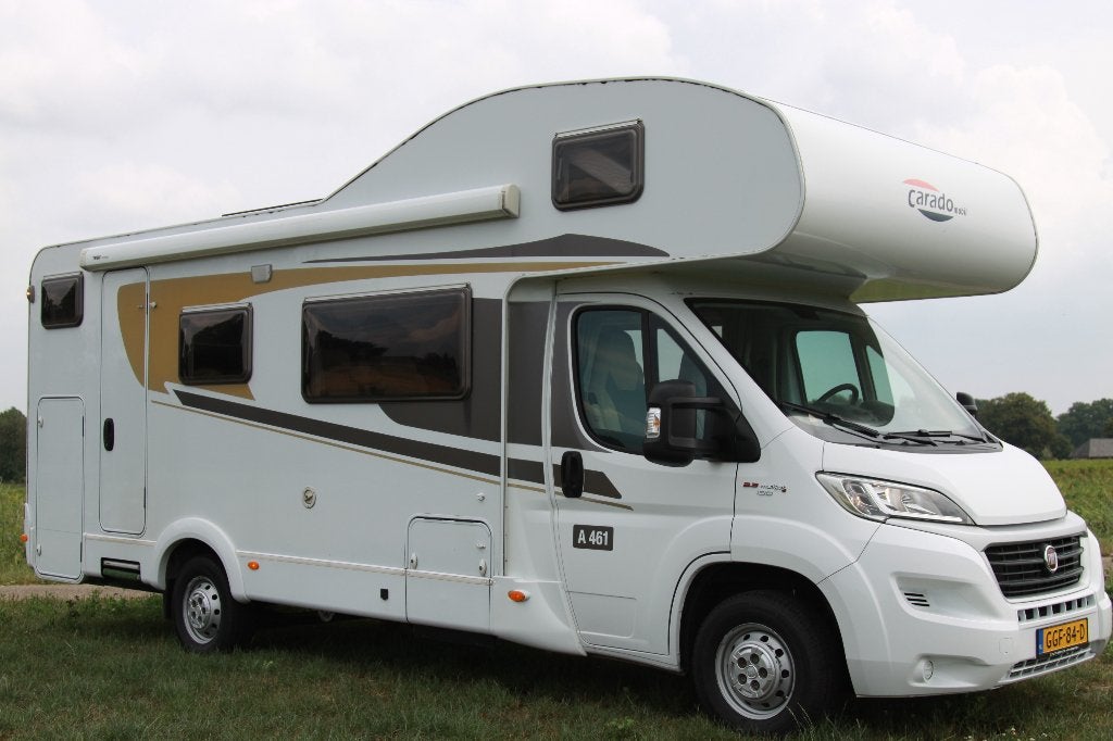 Hymer Carado A461 alkoof camper stapelbed camera, Caravans en Kamperen, Campers, Alkoof, Fiat, Startonderbreker, Bedrijf