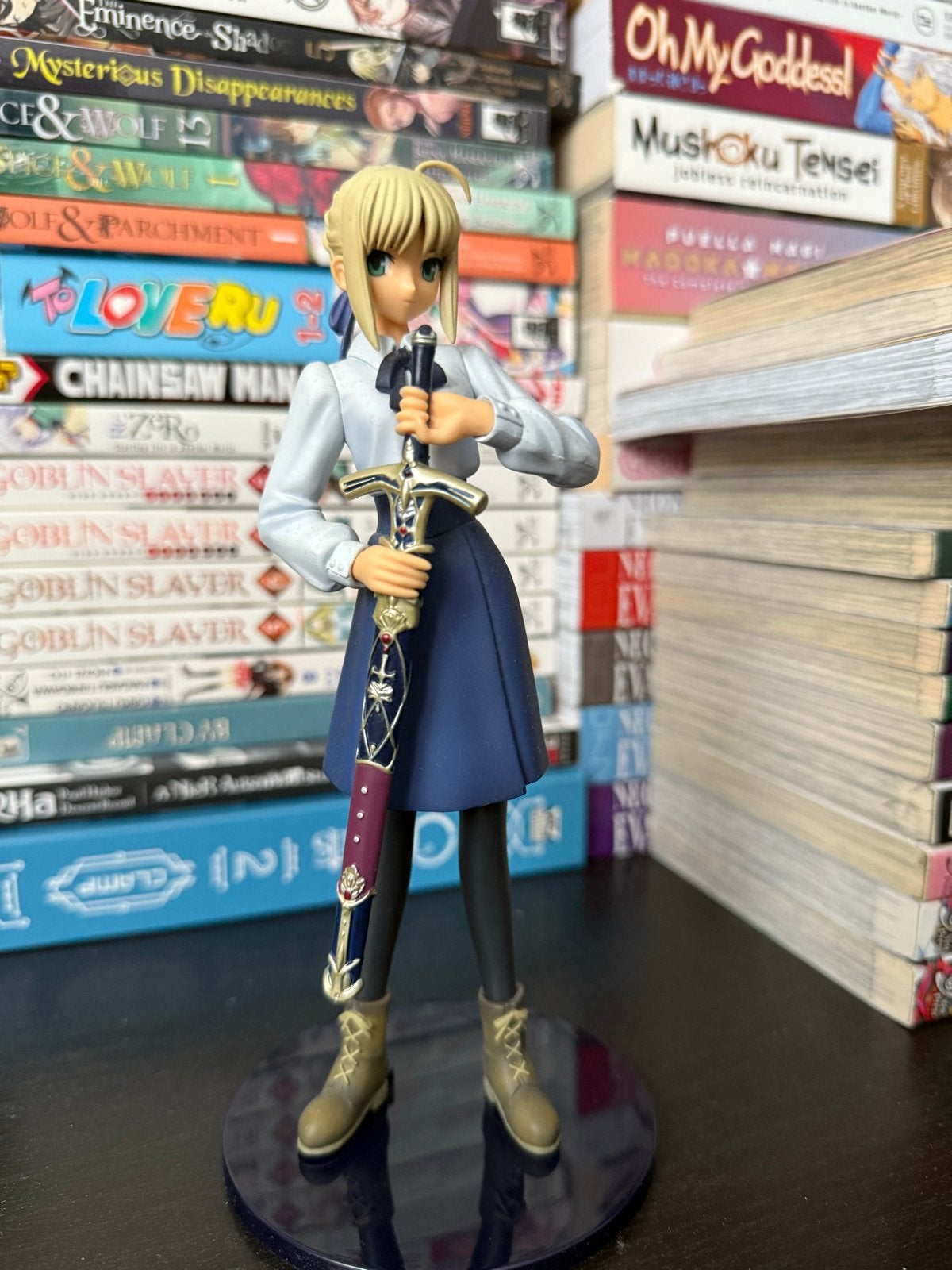 Saber 1/8 schaal figuur Fate Stay Night anime manga, Ophalen of Verzenden, Gebruikt
