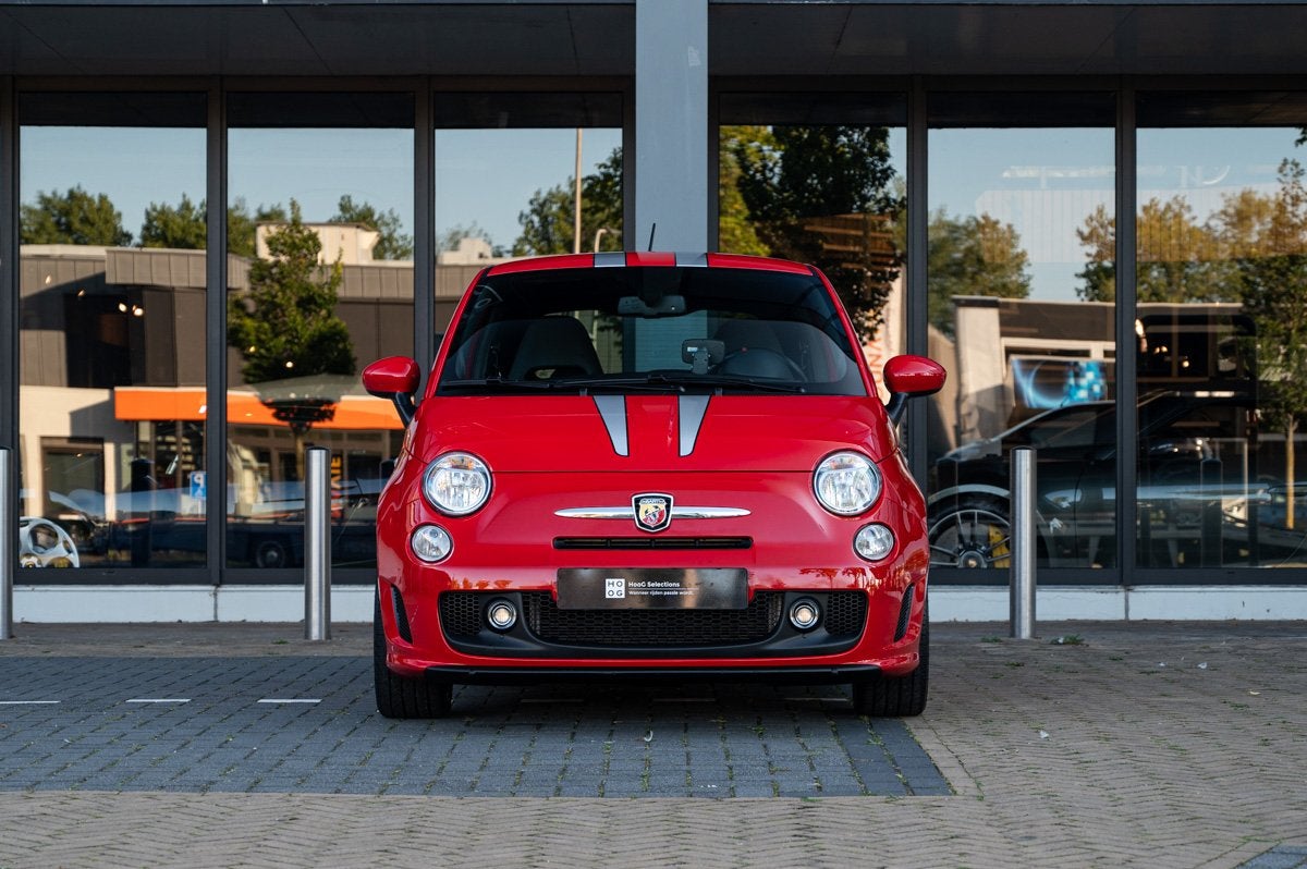 Fiat ABARTH 500 Ferrari Dealers Edition (bj 2009), Auto's, Lederen bekleding, Gebruikt, Leder, Bedrijf
