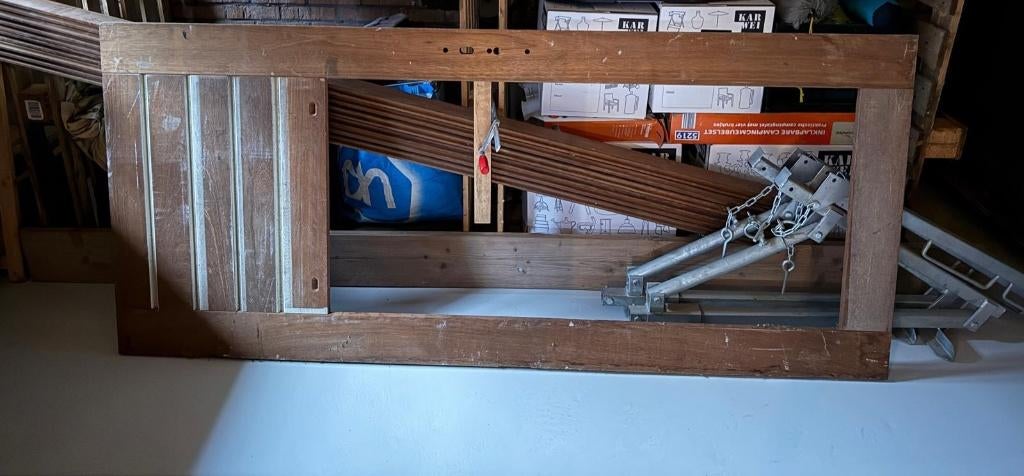 Hardhouten buitendeur, Ophalen, 80 tot 100 cm, 200 tot 215 cm, Hout