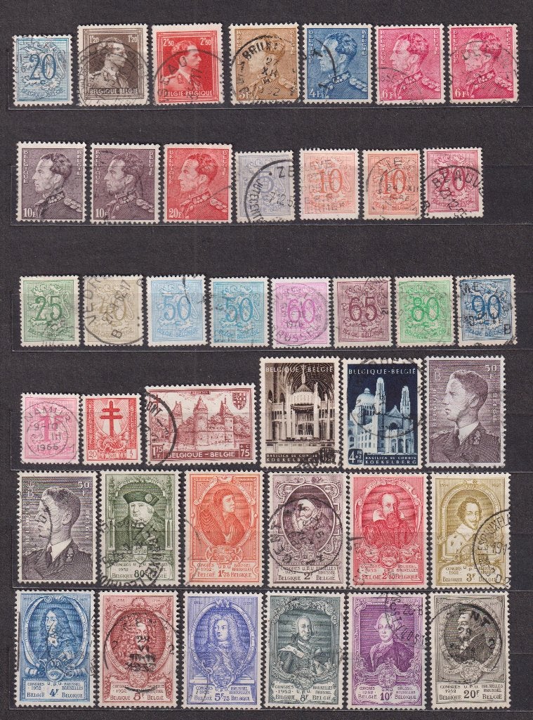 België 1951-1952 gestempeld, Ophalen, Gestempeld, Gestempeld