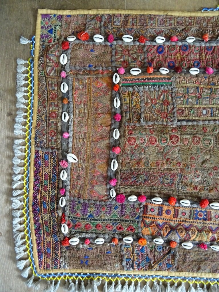 Vintage tapijt Afghanistan Afghaans kleed tafelkleed 108x72, Ophalen of Verzenden