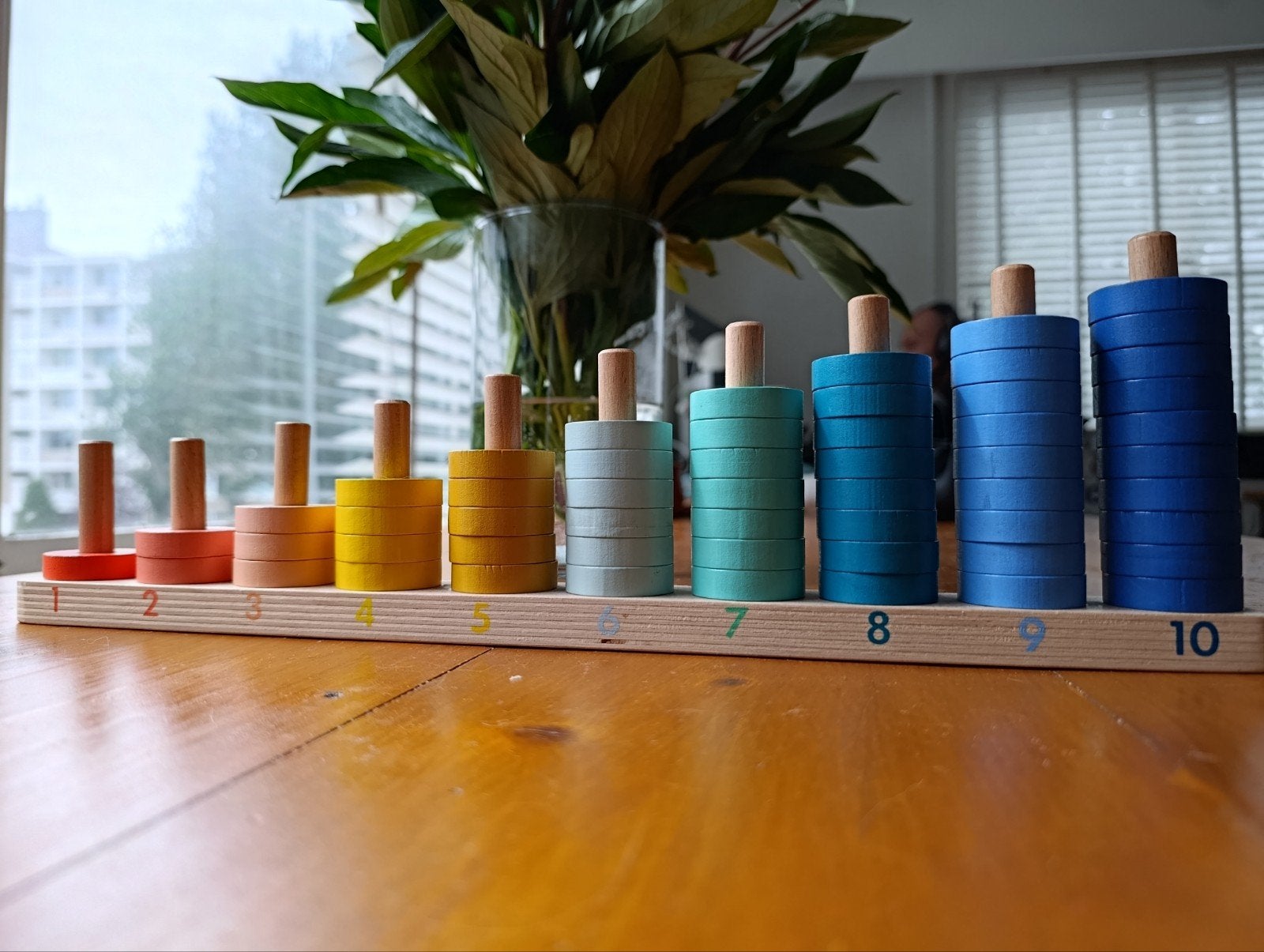 Hema Houten Stapeltoren Telraam Educatief Speelgoed, Ophalen of Verzenden
