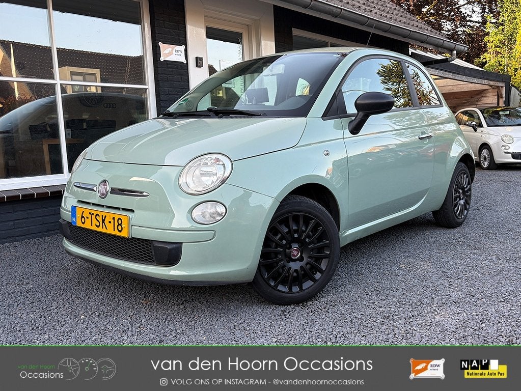 Fiat 500 1.2 PISTACHE-GROEN | CARPLAY | NW APK | EL RAMEN |, Auto's, Gebruikt, 1242 cc, 4 cilinders, 4 stoelen