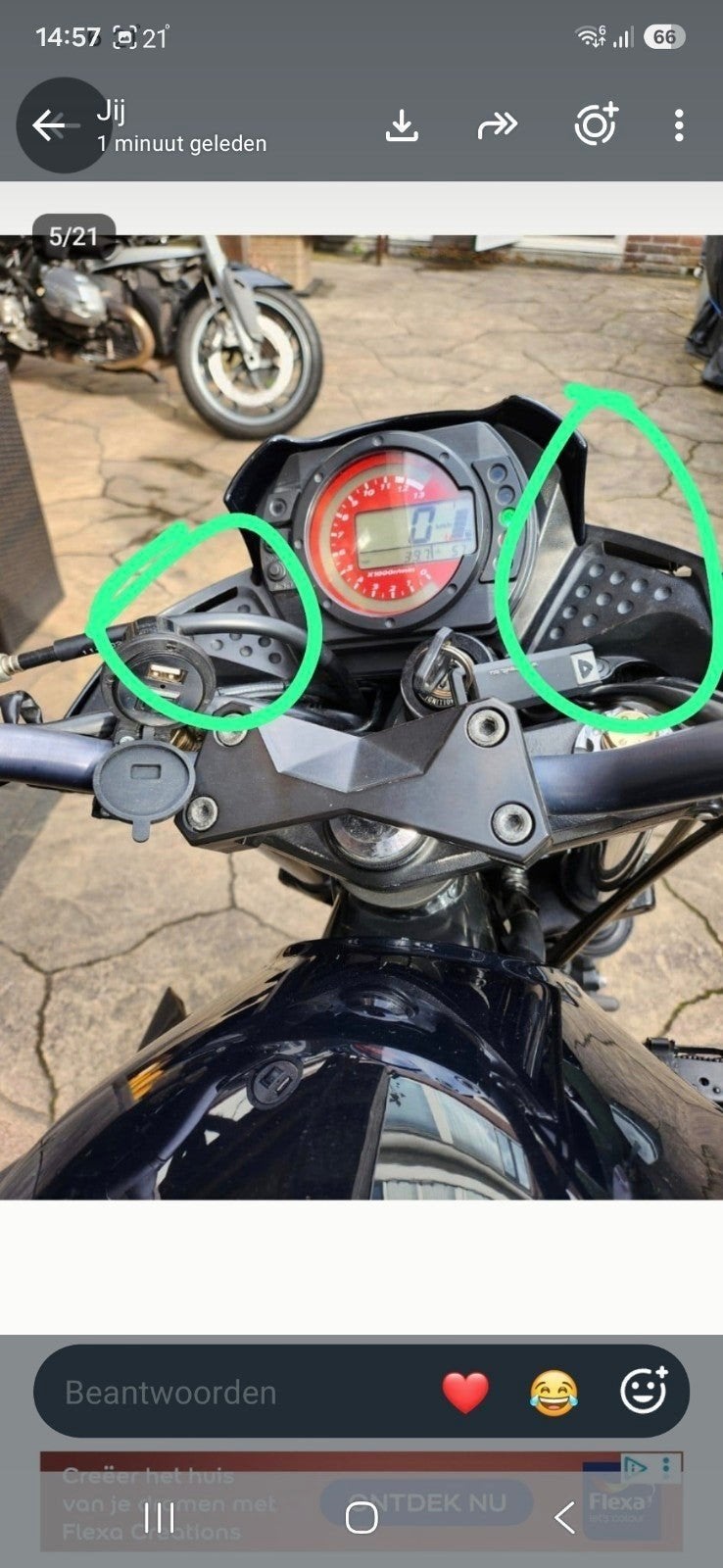 kawasaki 2005 z750 teller kapjes gezocht 140910115, Ophalen of Verzenden
