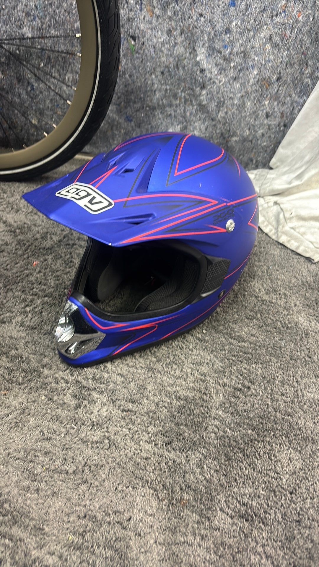 Helm agv kids cross, Ophalen, XS, Tweedehands, Integraalhelm