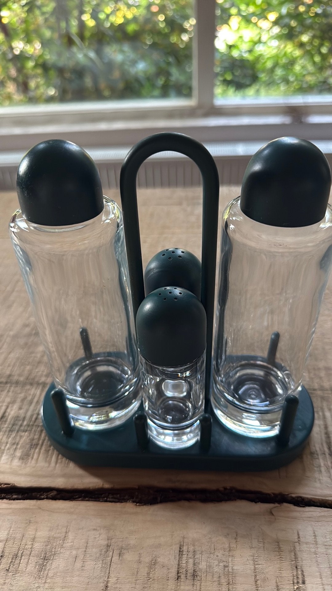 Alessi olie en azijnset (+peper, zout)  Ettore Sottsass, Huis en Inrichting, Keuken | Keukenbenodigdheden, Ophalen of Verzenden