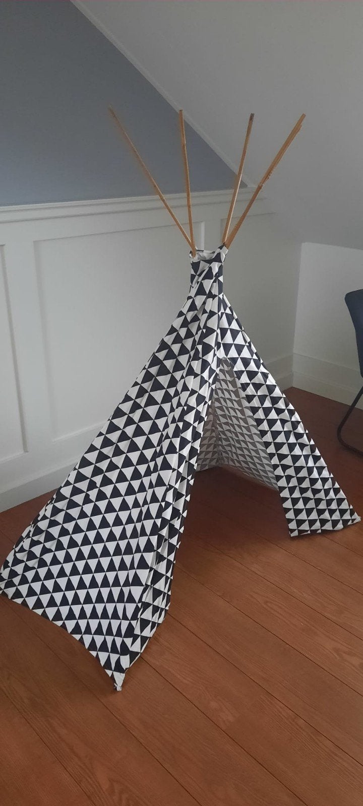 Wigwam met leuk motief., Ophalen