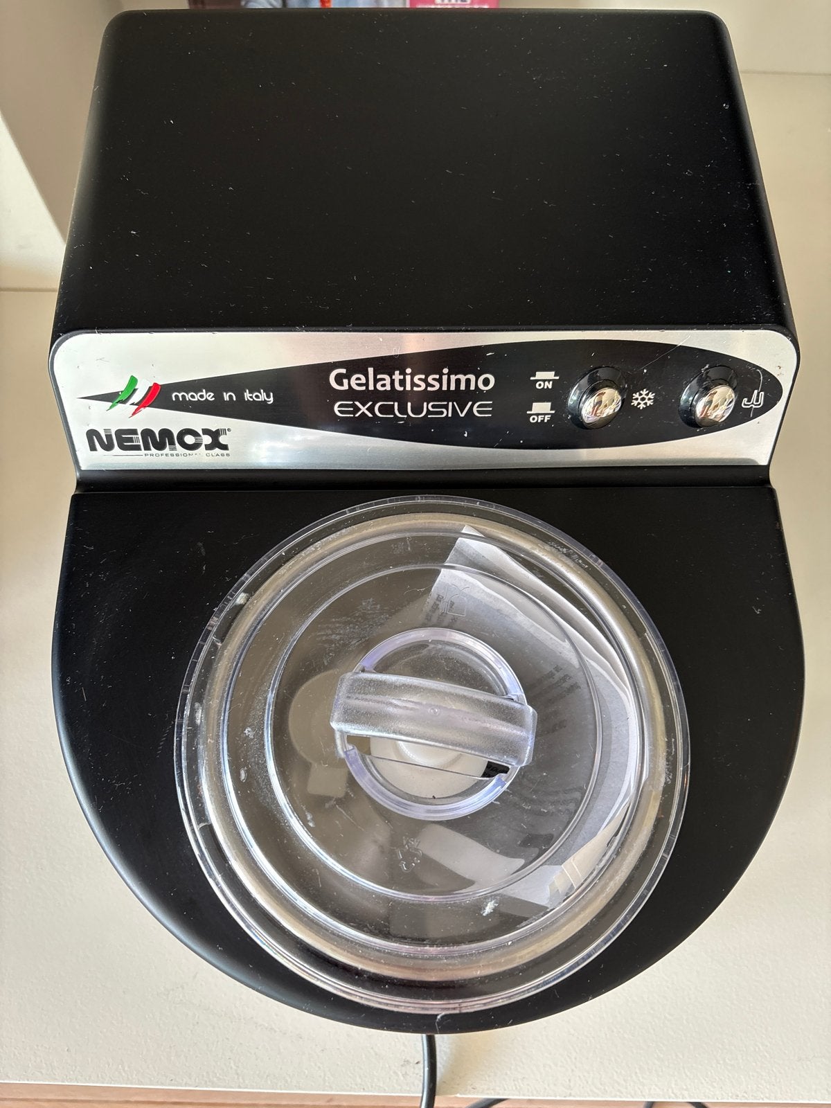Nemox Gelatissimo Exclusive IJsmachine, Witgoed en Apparatuur, Ophalen of Verzenden, Gebruikt