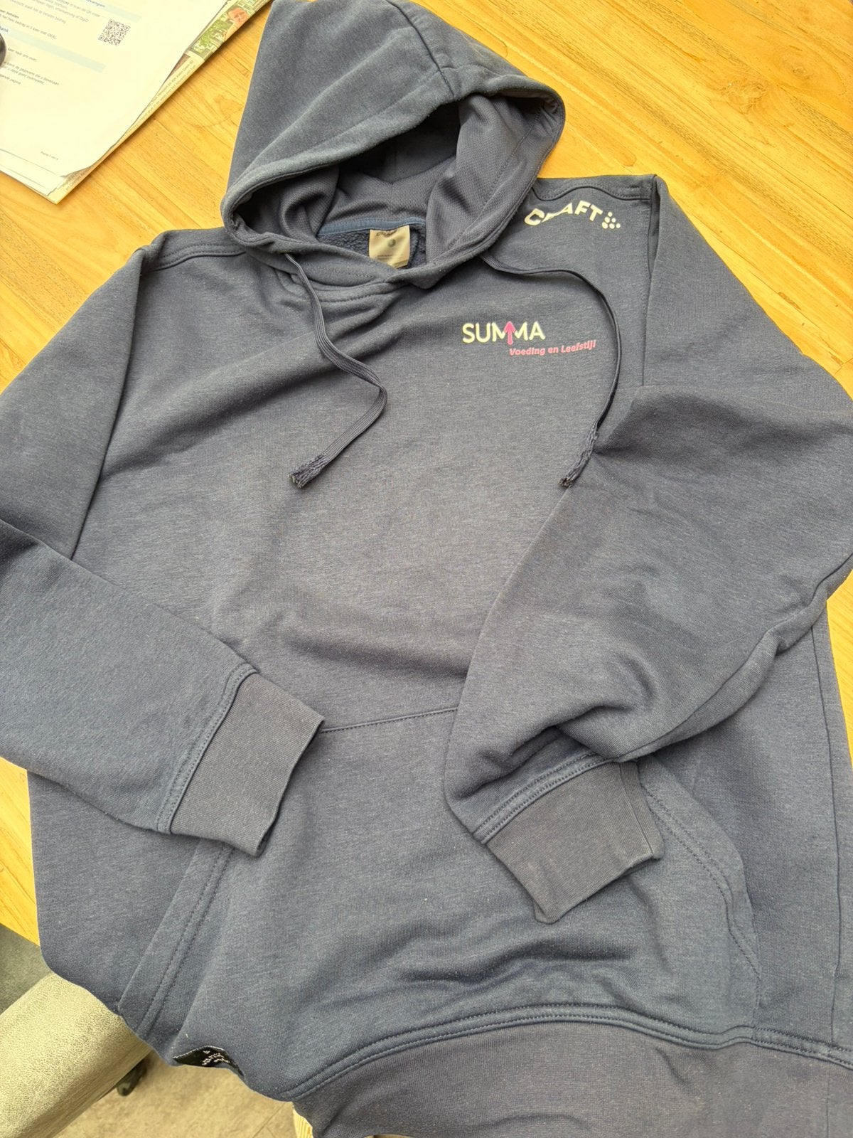 Summa voeding rn leefstijl hoodie, Ophalen of Verzenden, Zo goed als nieuw, Maat 46 (S) of kleiner, Blauw