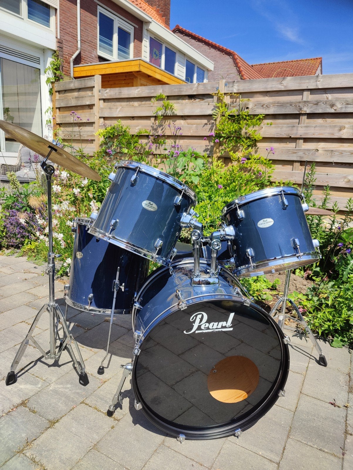 Pearl Forum Series Drumstel Compleet – Speelklaar, Muziek en Instrumenten, Drumstellen en Slagwerk, Ophalen of Verzenden, Gebruikt
