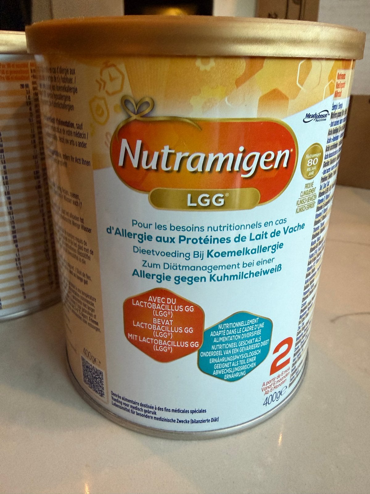 Nutramigen LGG 2 - Dieetvoeding bij koemelkallergie (8 blikk, Ophalen of Verzenden, Nieuw, Overige typen, Nutrilon