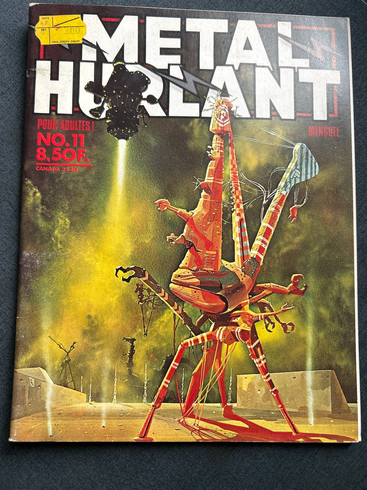 Metal Hurlant No. 11 - Sci-Fi Stripboek (Frans), Ophalen of Verzenden, Gelezen