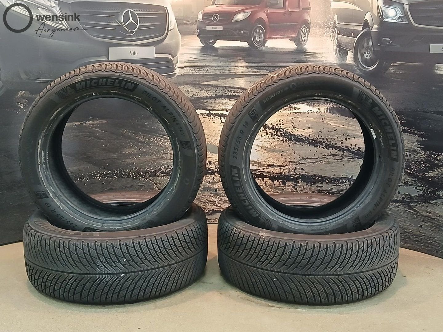 Winterbandenset Michelin 235/55R19 - 255/50R19 (#898), Gebruikt, -, -, Band(en)