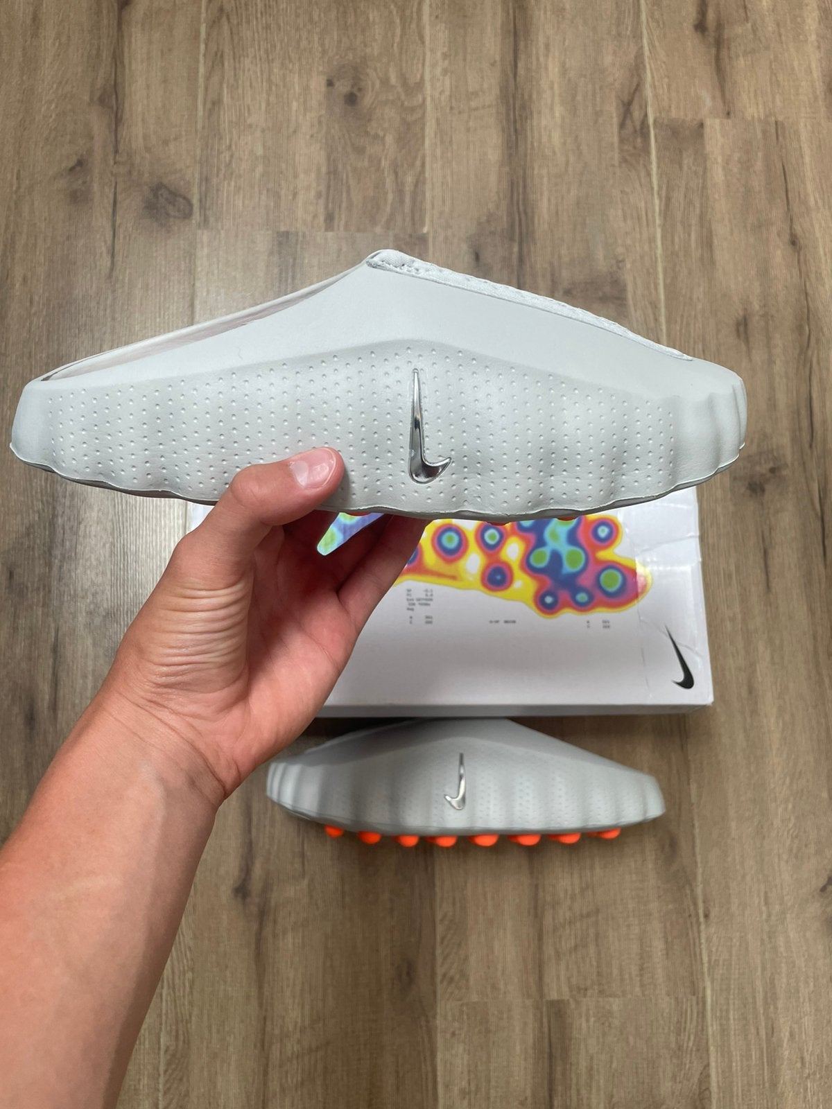 Nike mind 001 Grijs maat 40, Slippers, Overige kleuren, Verzenden, Nieuw