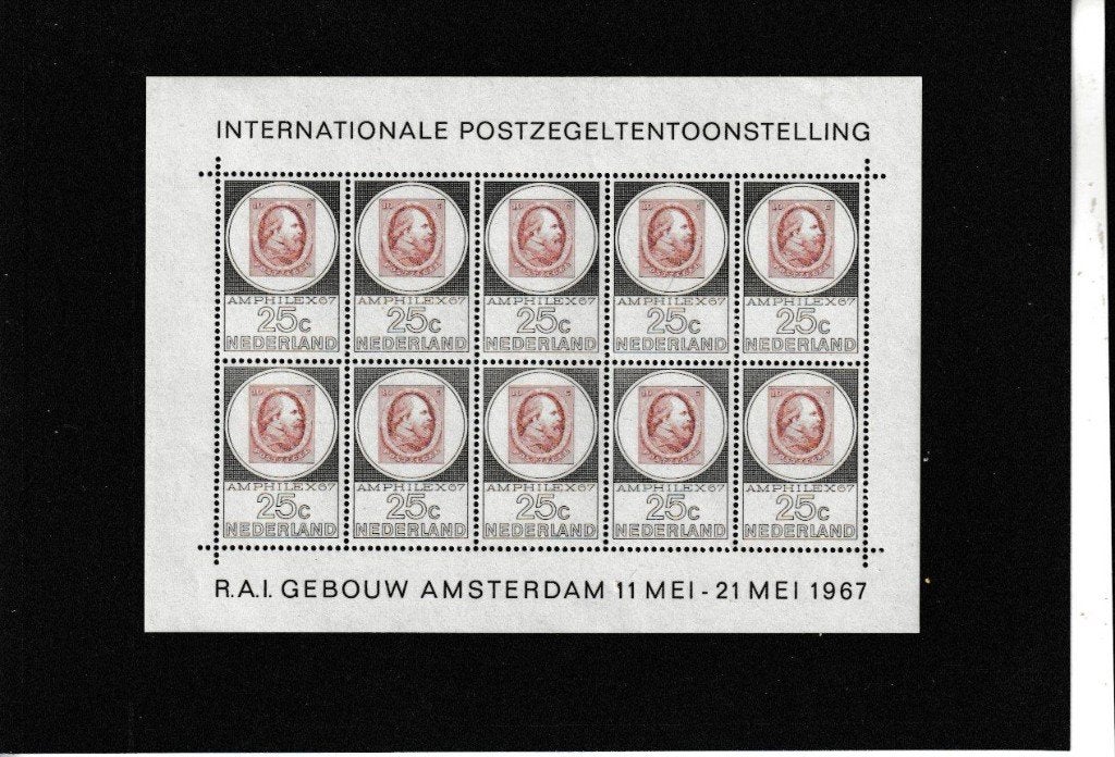 NEDERLAND / 1967/ POSTZEGELTENTOONSTELLING AMPHILEX '67, Ophalen of Verzenden, Na 1940, Postfris