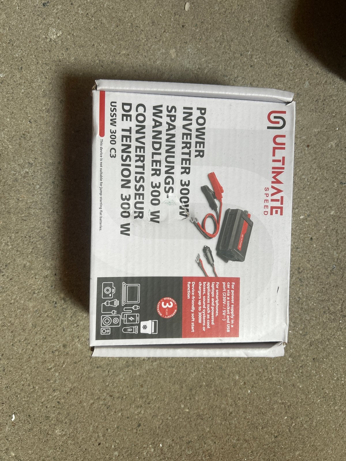 Ultimate Speed Power Inverter 300W Spanningsomvormer, Ophalen of Verzenden, Nieuw