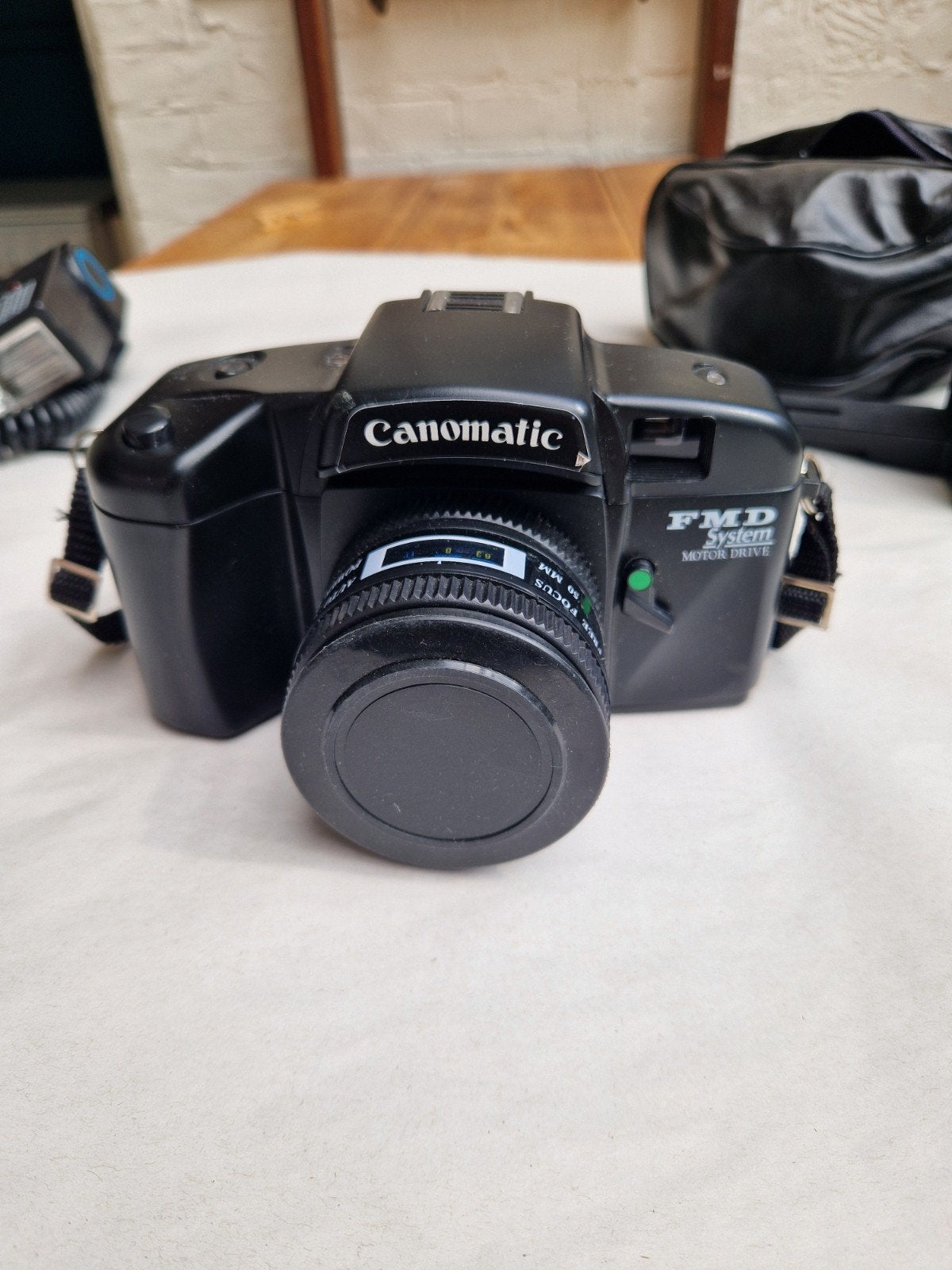 Canomatic Camera met Hoesje en Flitser, Ophalen of Verzenden, Gebruikt, Spiegelreflex, Overige Merken