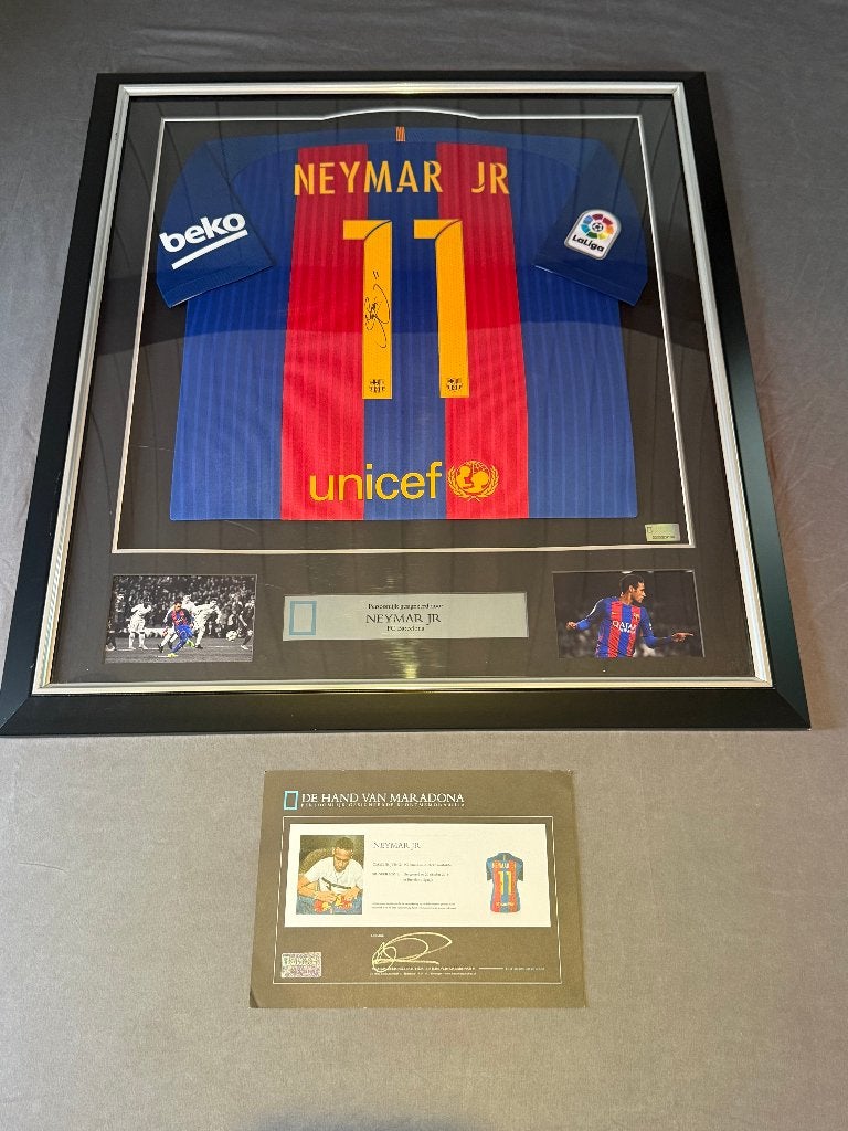 Neymar JR Gesigneerd Shirt FC Barcelona 2016-17, Ophalen of Verzenden, Nieuw, Buitenlandse clubs, Shirt