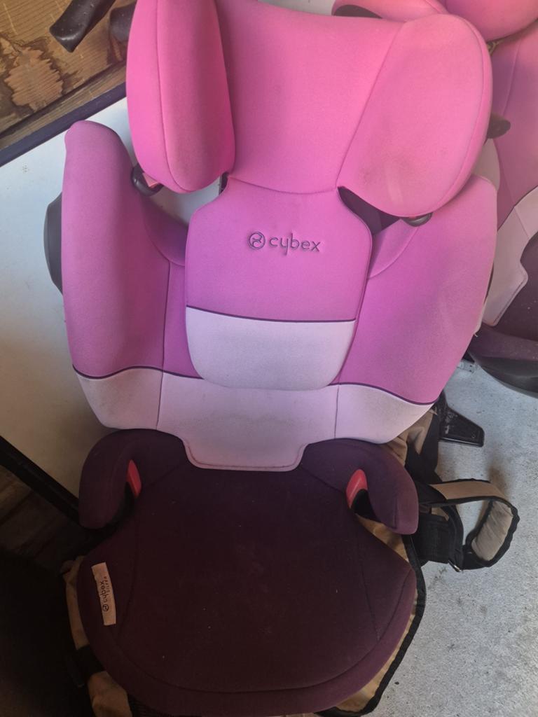 2x Cybex autostoel roze - Gebruikt, Verstelbare rugleuning, 9 t/m 36 kg, Ophalen, Overige merken