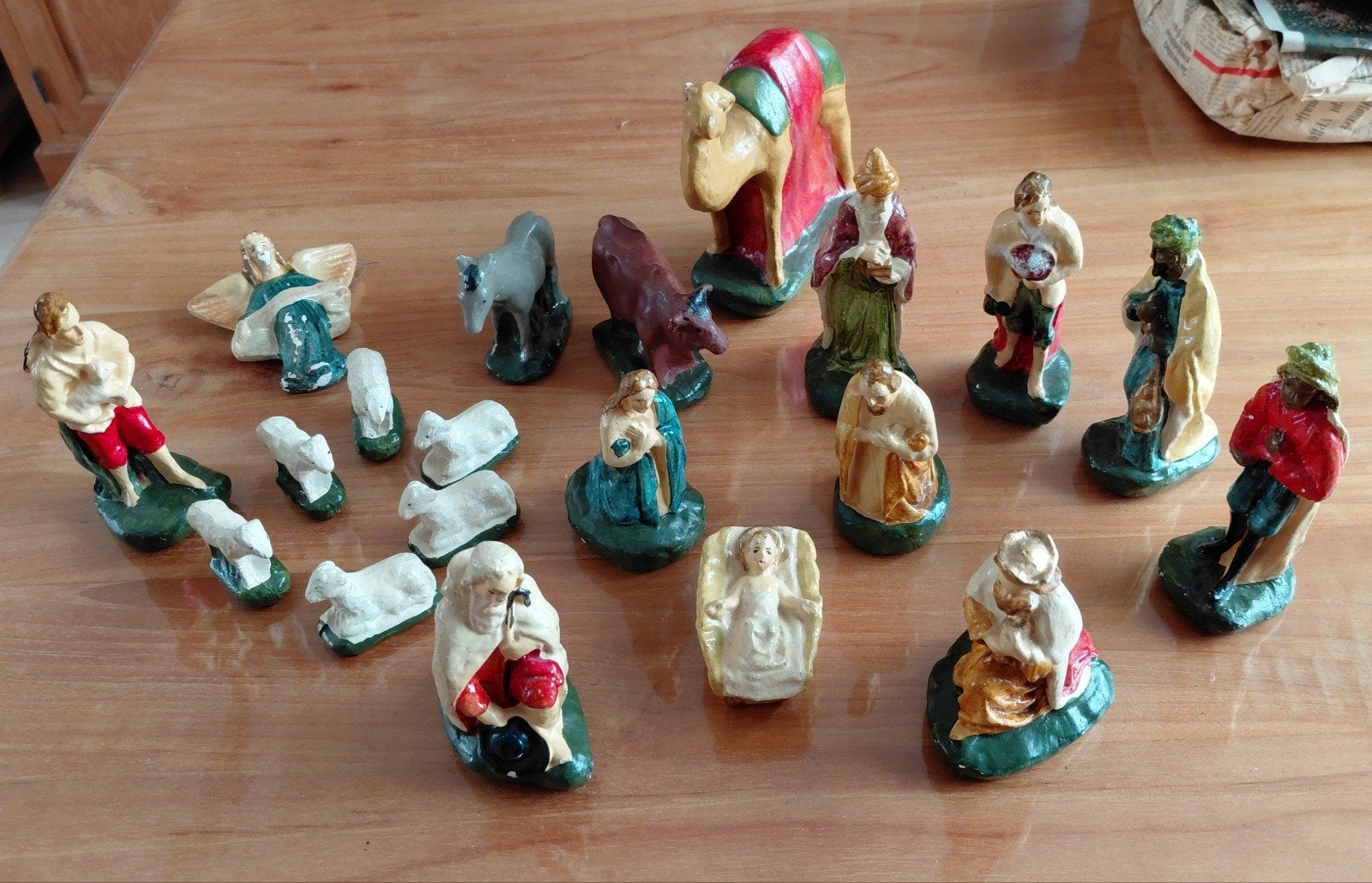 Vintage Kerststal, Ophalen of Verzenden, Gebruikt, Religie