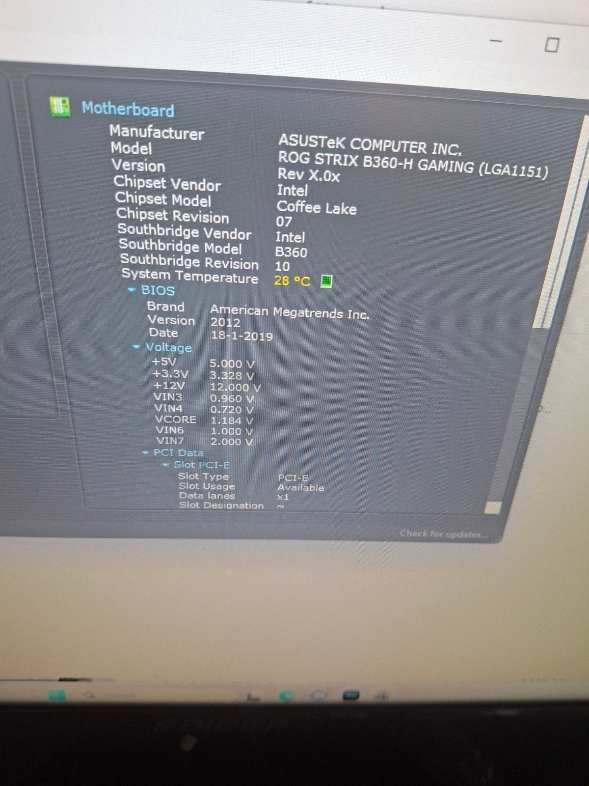 ROG STRIX B360-H GAMING LGA1151 Motherboard, Ophalen