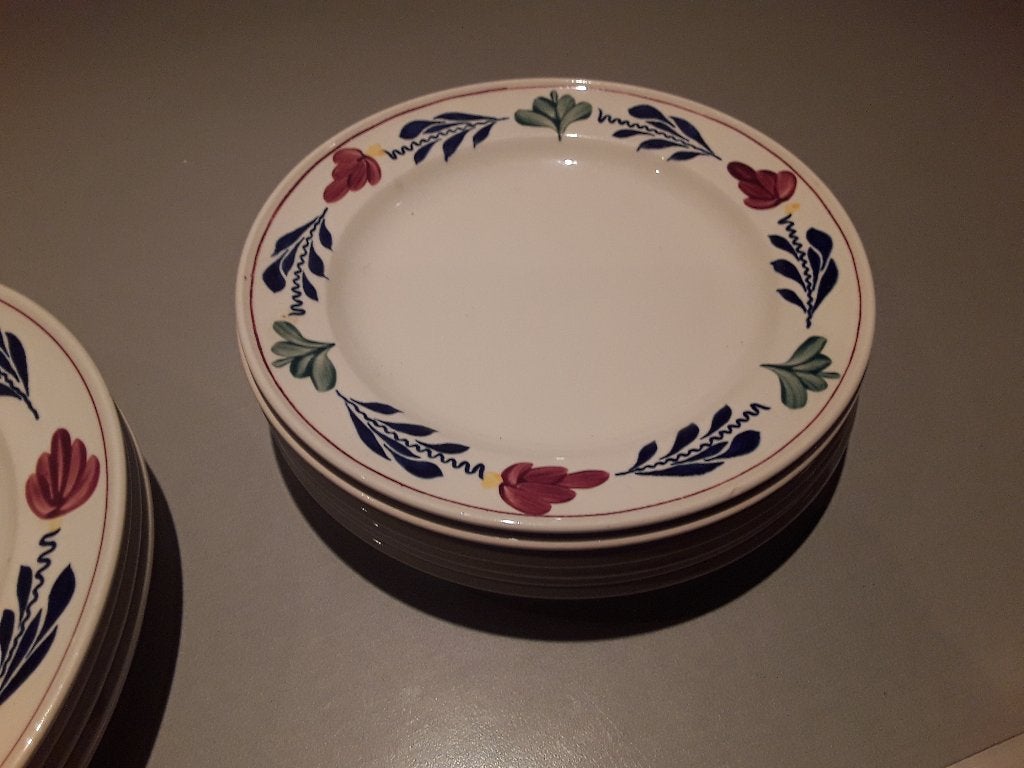 Te koop boerenbond servies, Ophalen, Landelijk/Boerenbont, Zo goed als nieuw, Bord(en)