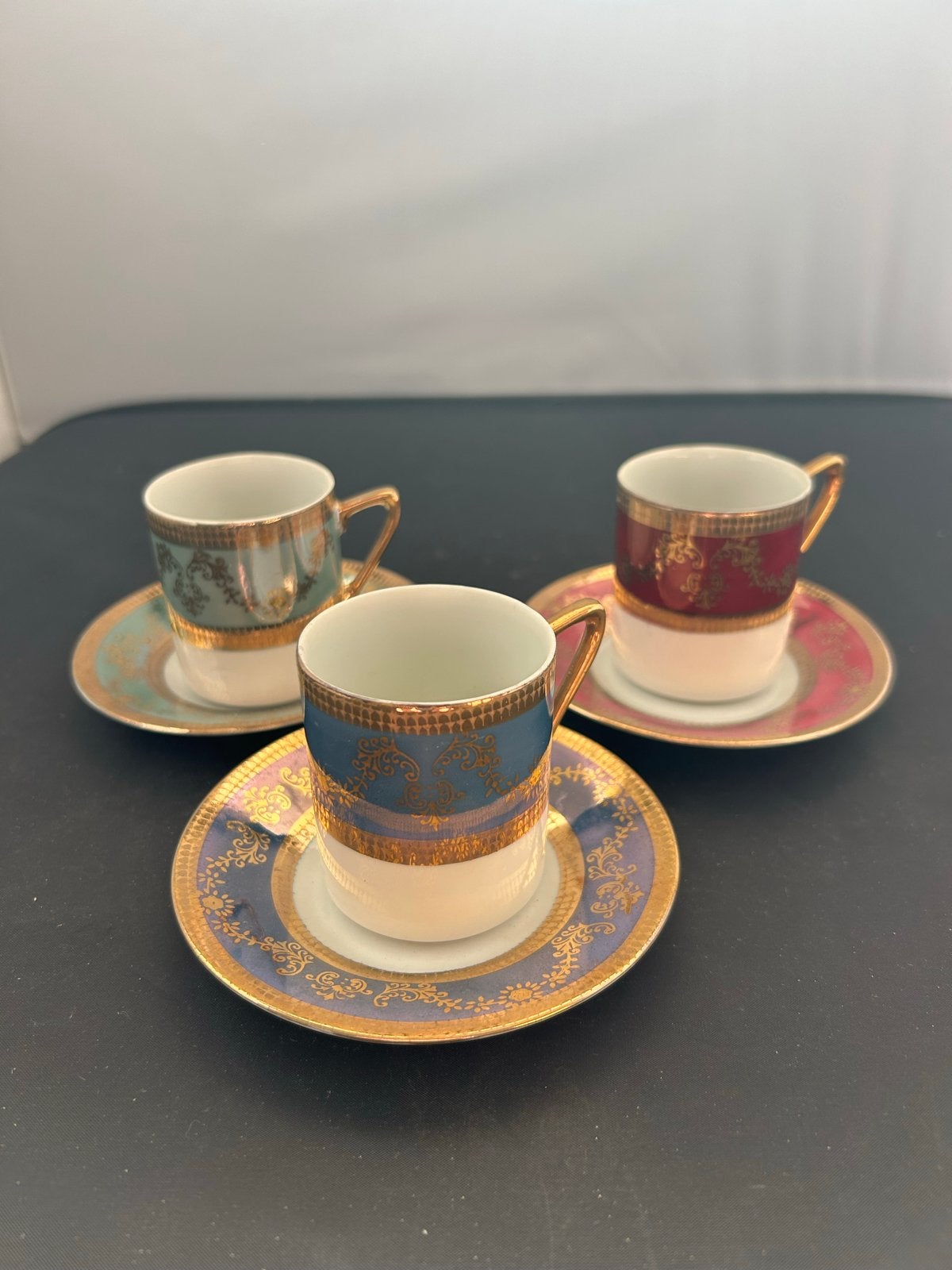 Set van 18 espresso kopjes met schotels - Fina China, Ophalen